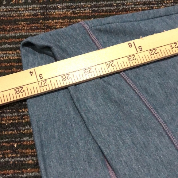 [ATHLETA] Funnel Cowl Neck Blue Pullover Sweater Sweatshirt - Picture 9 of 10